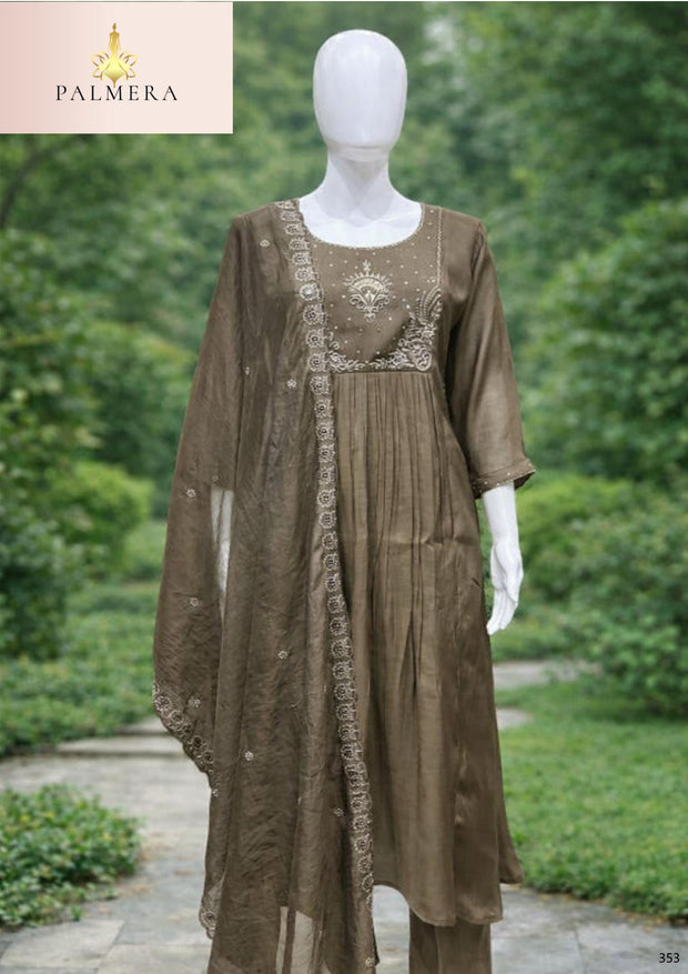 Elegant Designer Palmera Kurti Set for Women | MIK-342B