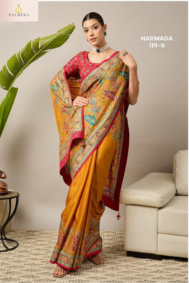 Palmera Saree Manufacturer and Palmera Saree Supplier | ALL-NARMADA-119