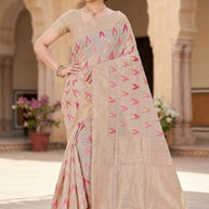 Fashionable Jacquard Silk Saree with Blouse Piece for Special Events | TUL-HIMANI COTTON VOL-03