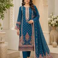 Premium Designer Unstitched Suit Set | AAR-RAS MALAI