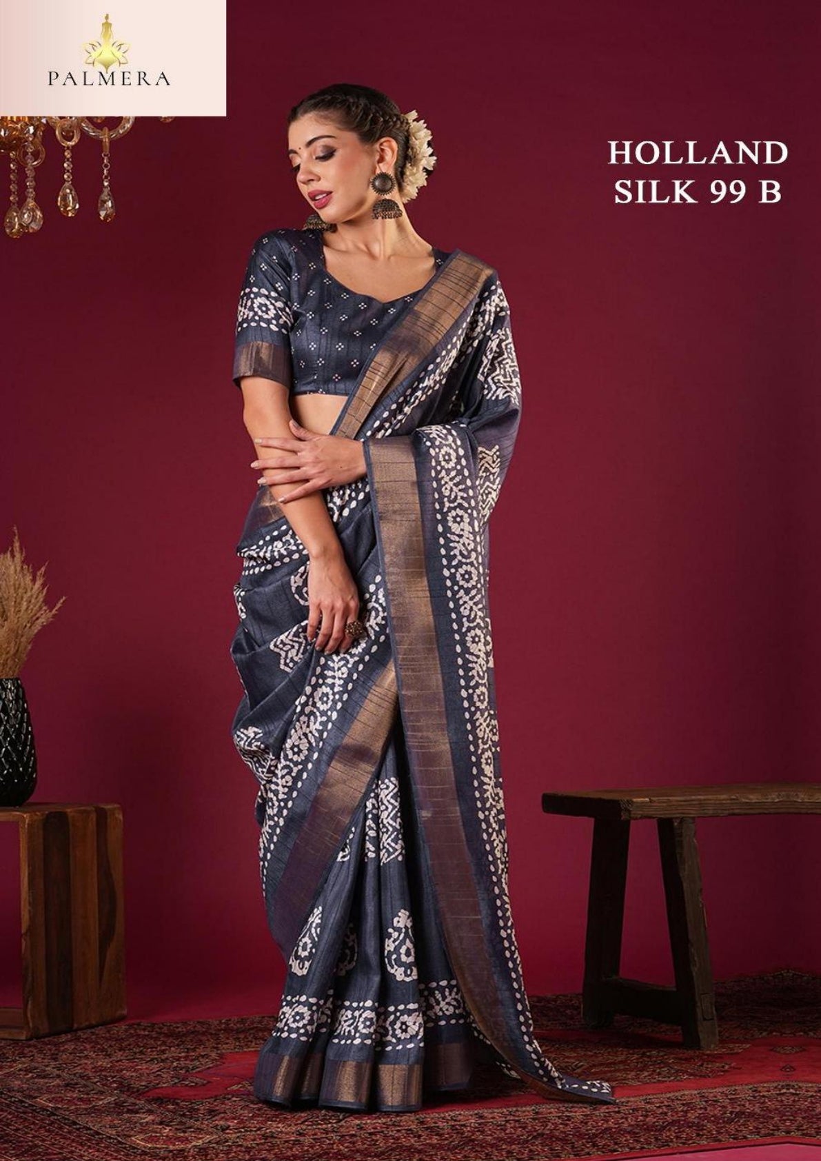 Holland Silk Kota Silk Saree with Blouse for Premium Ethnic and Traditional Wear | ALL-HOLLAND SILK-99