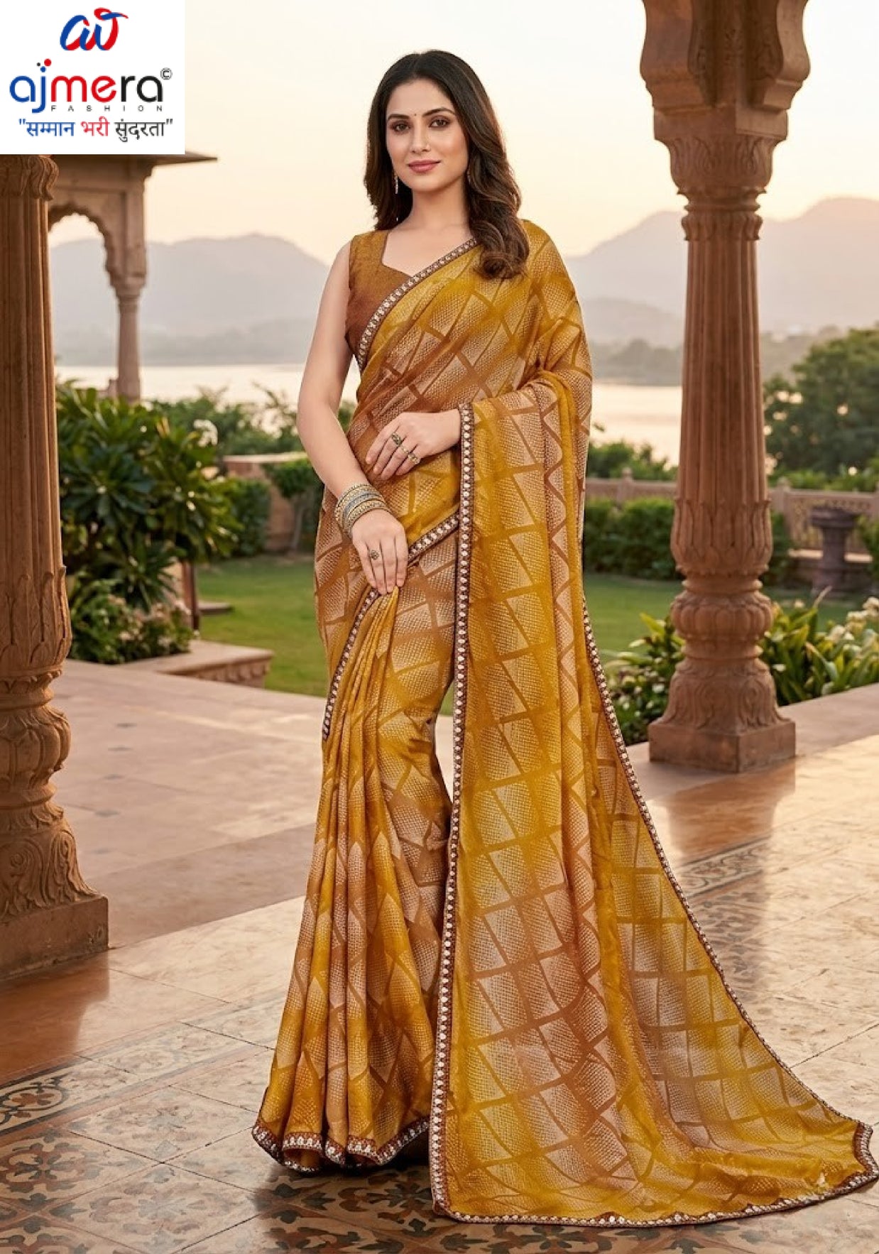 Chic Printed Saree with Blouse Piece for Sophisticated Ethnic Style | RDD-ANKITA