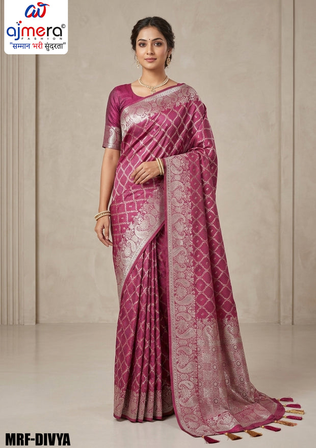 Traditional Elegance Jacquard Silk Saree With Blouse Piece | MRF-DIVYA