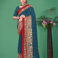 Premium Printed Saree with Matching Blouse Piece for Ethnic Elegance | RMF-NRITYA VOL-01