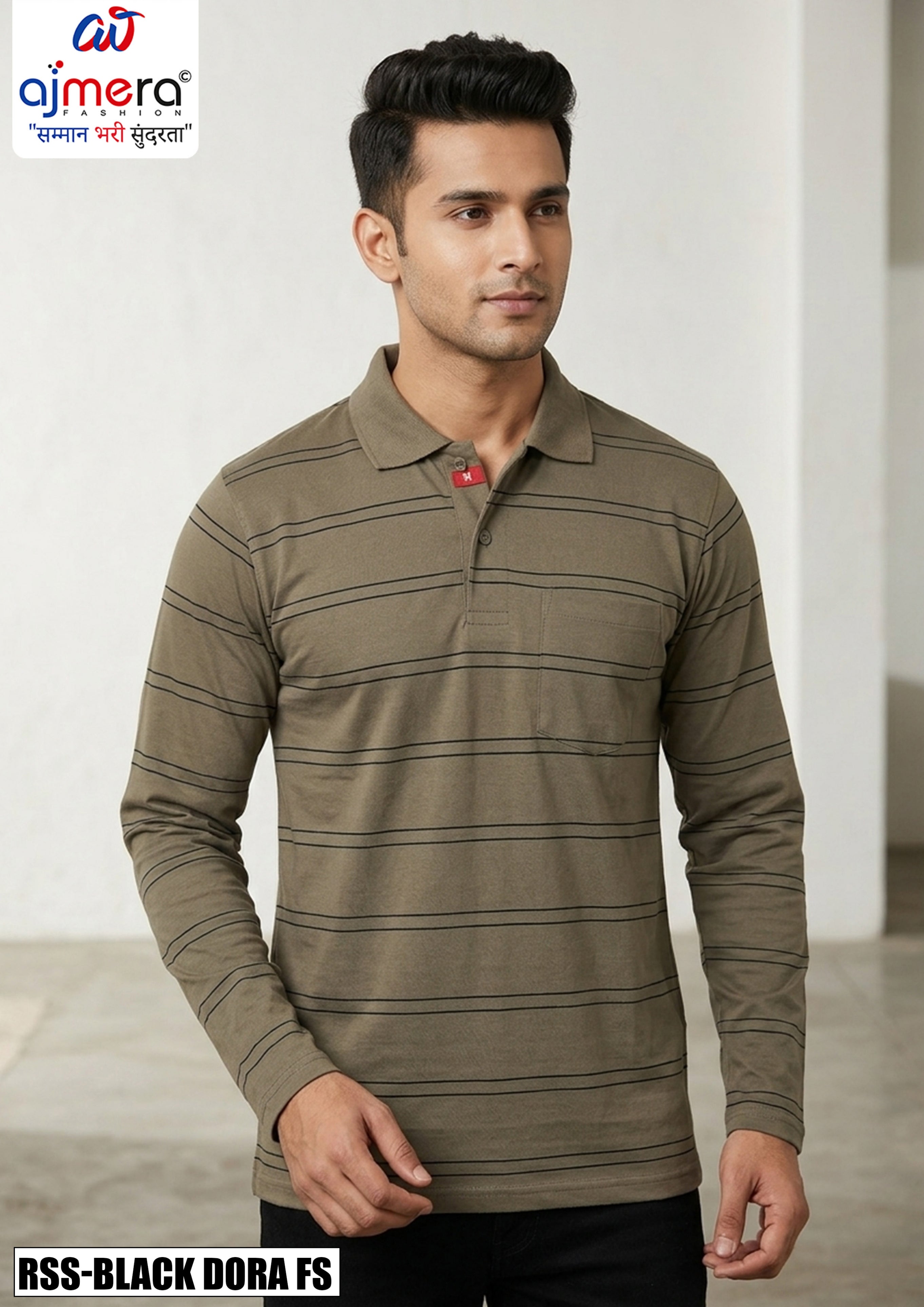 Premium Men's T-Shirt for Casual & Daily Wear | RSS-BLACK DORA FS