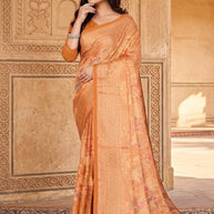 Exclusive Printed Saree with Blouse Piece for Elegant Ethnic Look | TTS-HEENA VOL-29