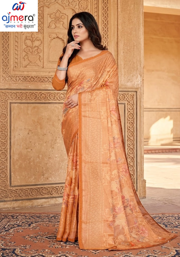 Exclusive Printed Saree with Blouse Piece for Elegant Ethnic Look | TTS-HEENA VOL-29