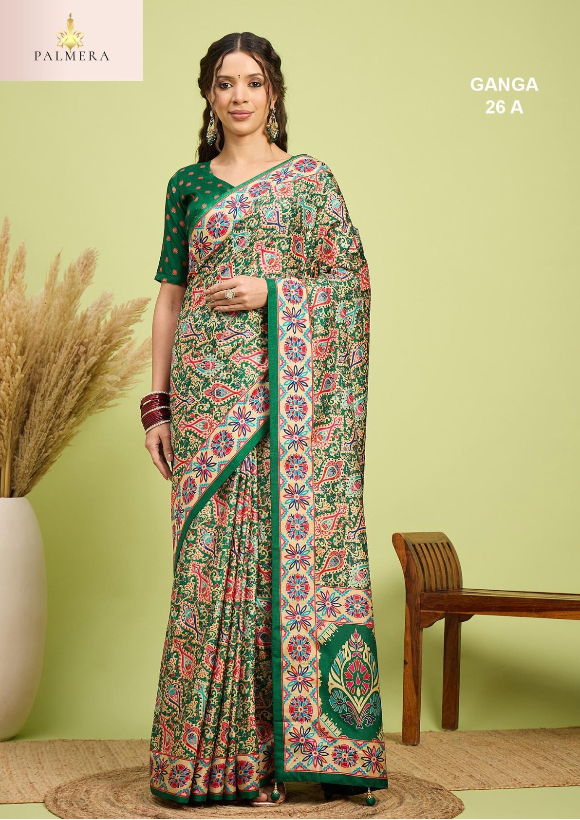 Ganga Silk Saree with Blouse for Premium Ethnic and Designer Wear | ALL-GANGA-26