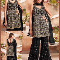 Elegant Georgette Designer Party Wear Gown for Women | SHP-ADDA-110