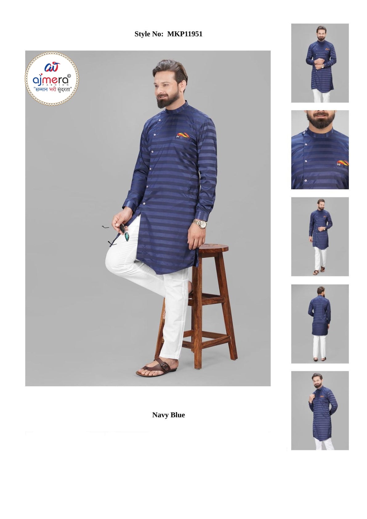 Premium Men's Kurta & Payjama for Wedding & Festive Wear | SNA-MKP11951