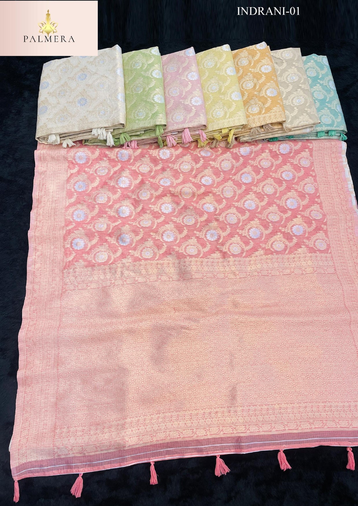 Palmera Saree Manufacturer and Palmera Saree Supplier | ALL-INDRANI-01