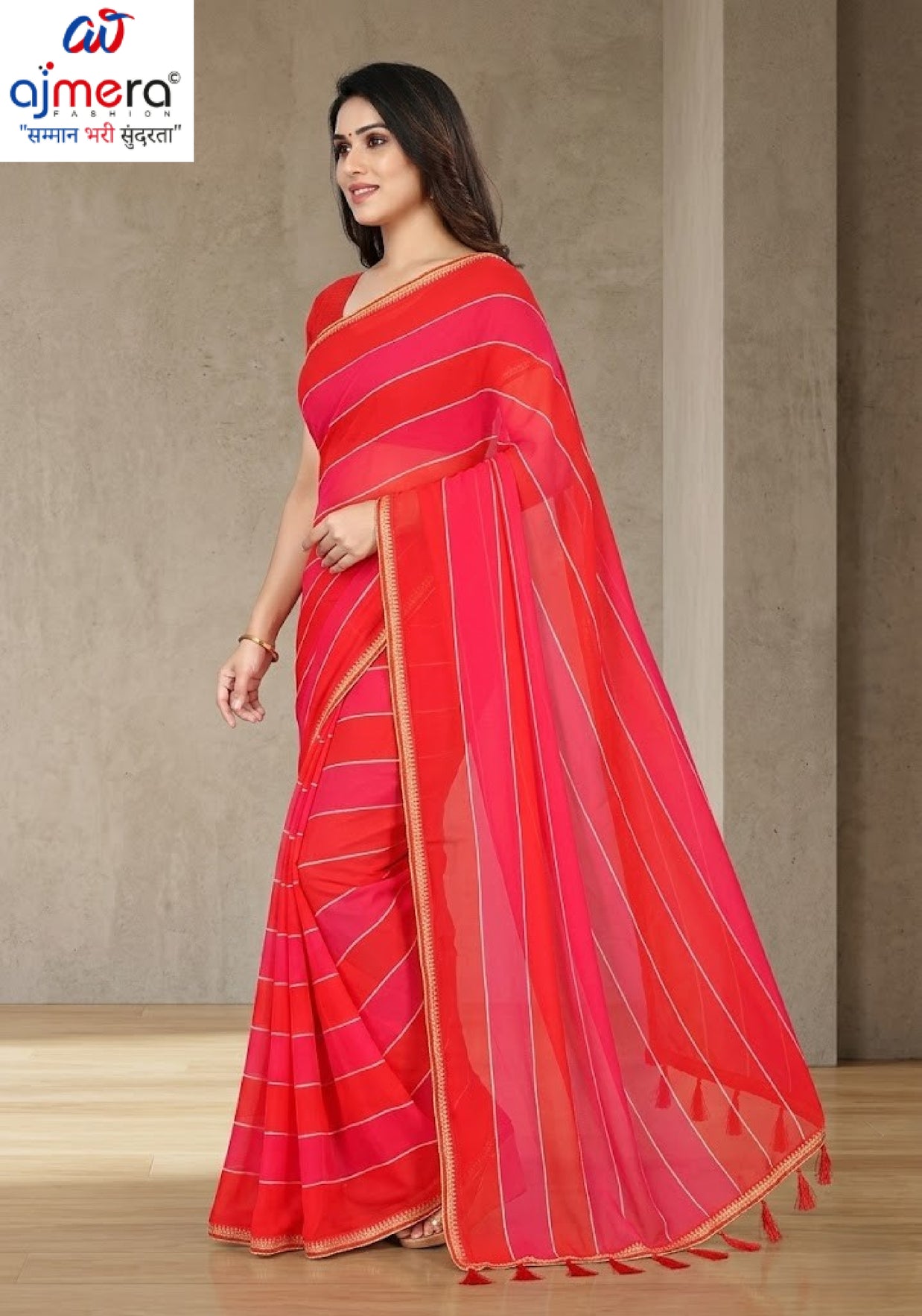 Chic Printed Saree with Blouse Piece for Sophisticated Ethnic Style | VER-HEERA-43708