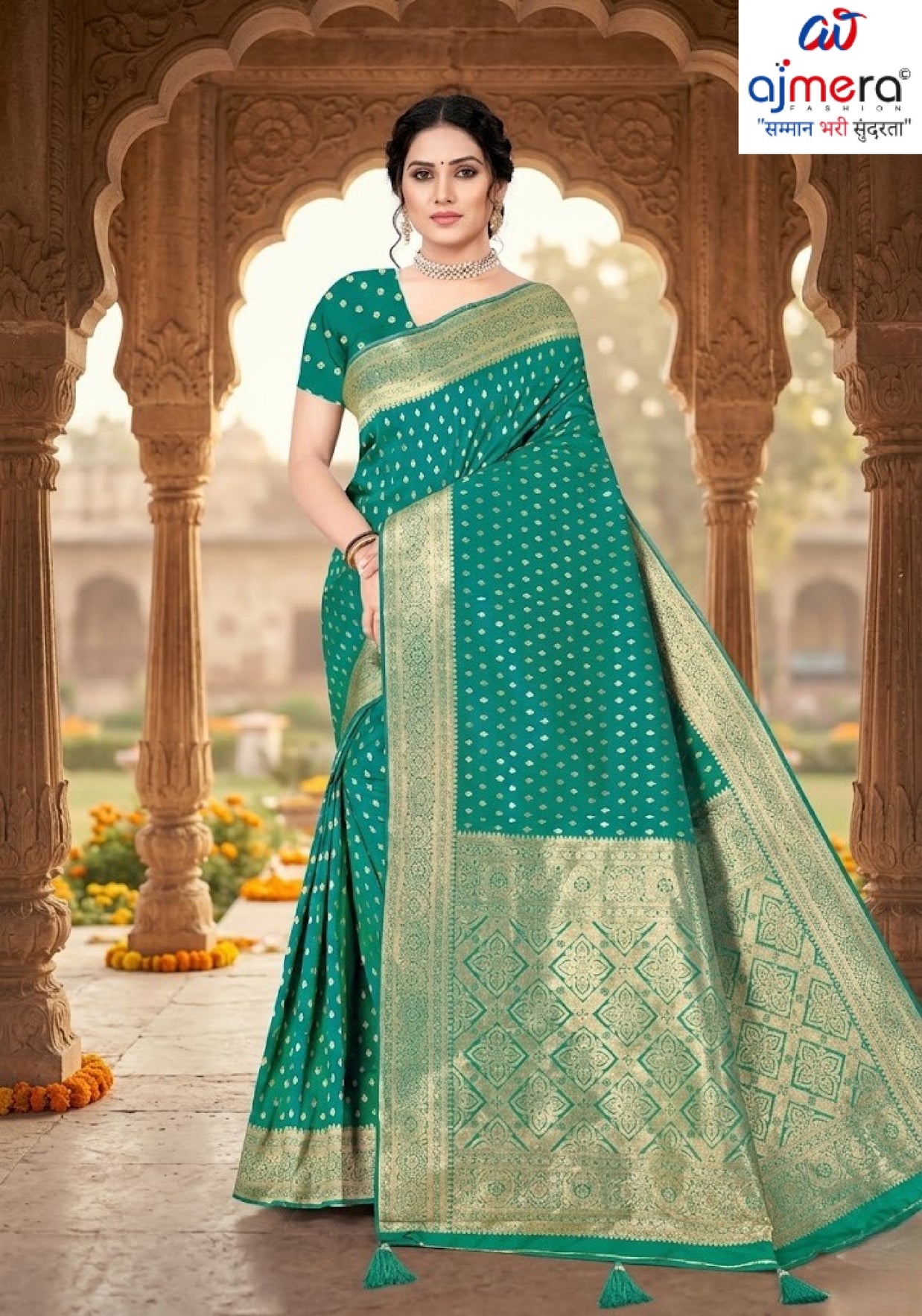 Classic Jacquard Silk Saree with Blouse Piece for Elegant Traditional Look | DBU-BANARASI SILK VOL-3