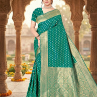Classic Jacquard Silk Saree with Blouse Piece for Elegant Traditional Look | DBU-BANARASI SILK VOL-3
