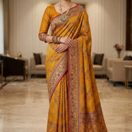 Royal Weave Jacquard Silk Saree With Blouse Piece | WSO-ELITE