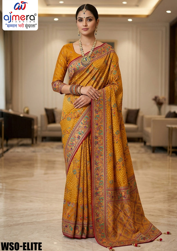 Royal Weave Jacquard Silk Saree With Blouse Piece | WSO-ELITE