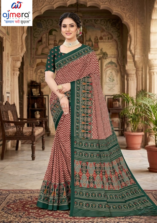 Trendy Printed Saree with Blouse Piece for Women’s Ethnic Wardrobe | PUS-DREAM GIRL-513