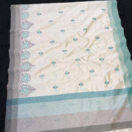 Apricot Linen Saree with Blouse for Premium Ethnic and Casual Wear | ALL-APRICOT-178