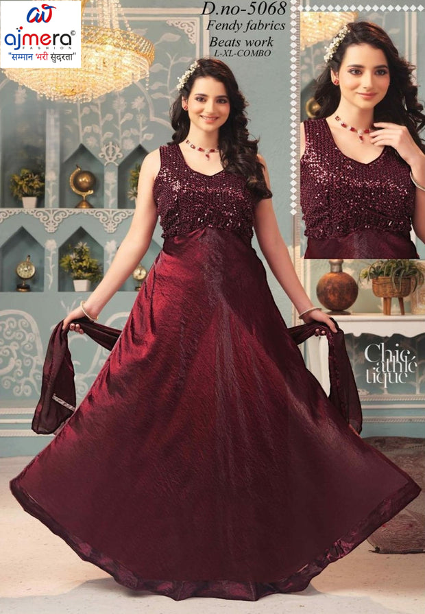 Elegant Fandy Designer Party Wear Gown for Women | SHP-5068