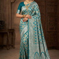 Premium Touch Jacquard Silk Saree With Blouse Piece | MUT-DHRUVI
