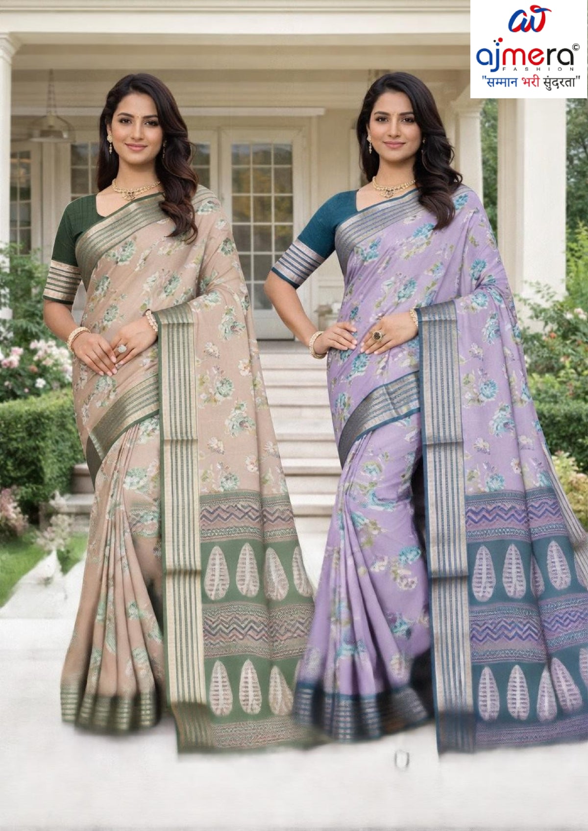 Premium Printed Saree with Matching Blouse Piece for Ethnic Elegance | RDD-MAHARANI VOL-02