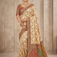 Elegant Craft Jacquard Silk Saree With Blouse Piece | STZ-MAYA