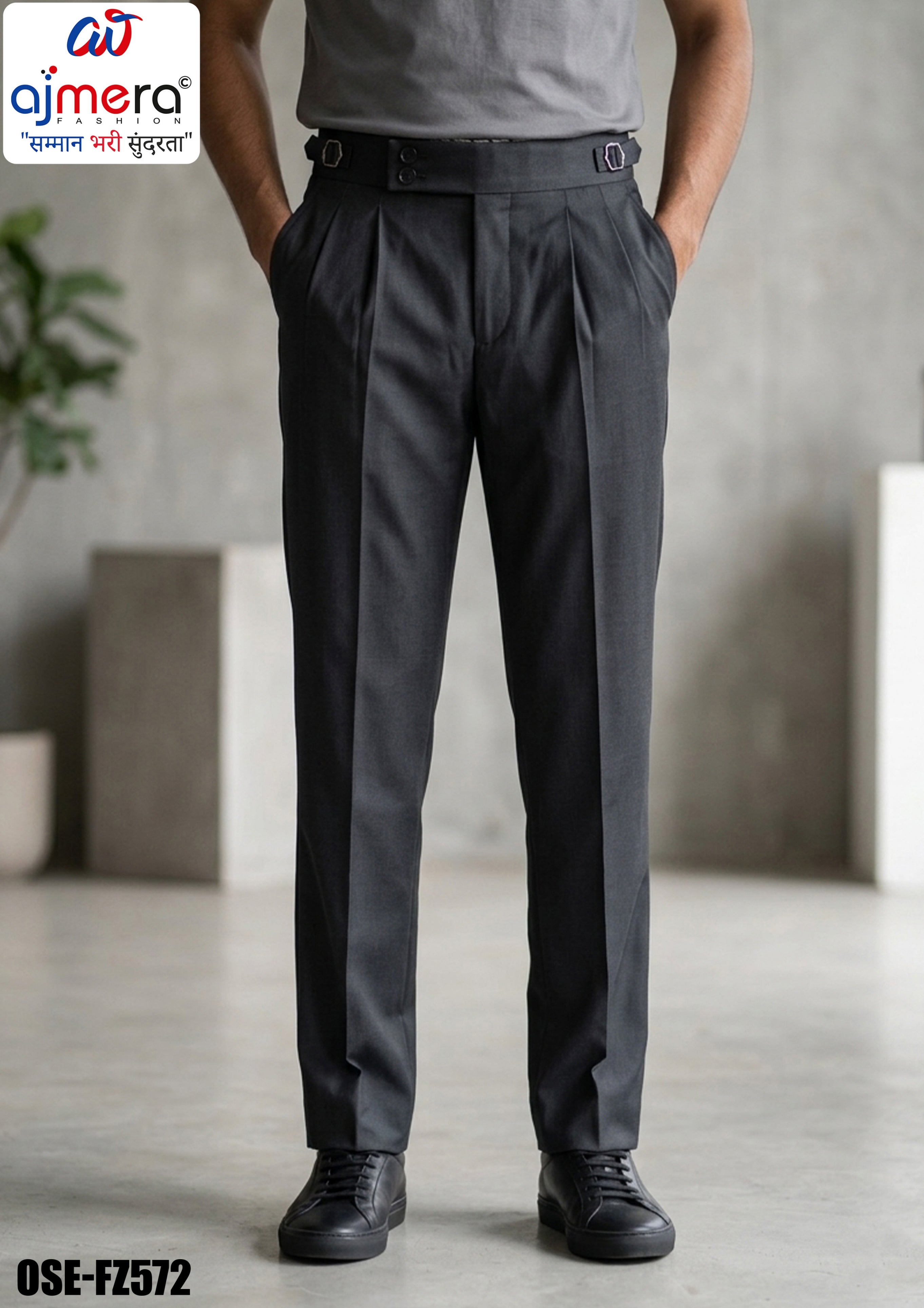 Premium Men's Formal Pant for Office & Business Wear | OSE-FZ572