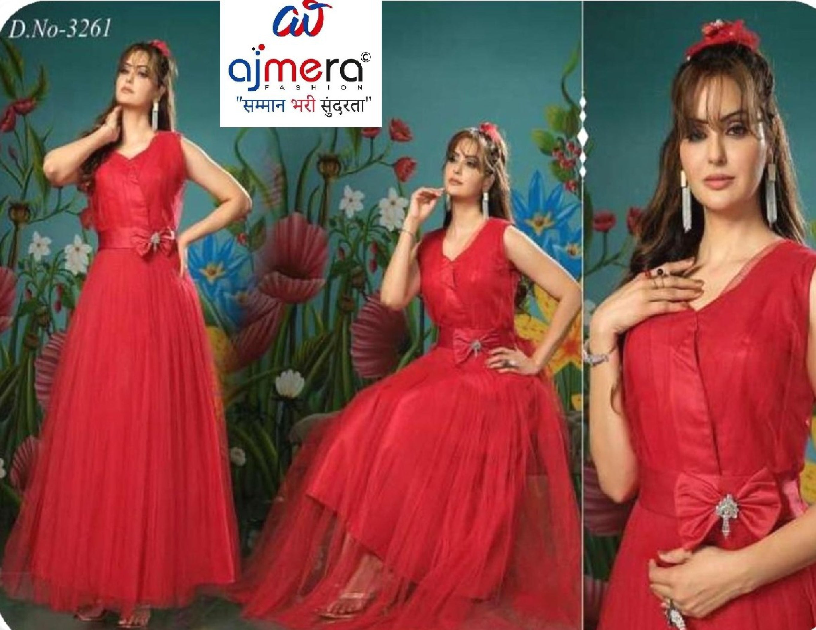 Elegant Designer Party Wear Gown for Women | MOE-3261-L