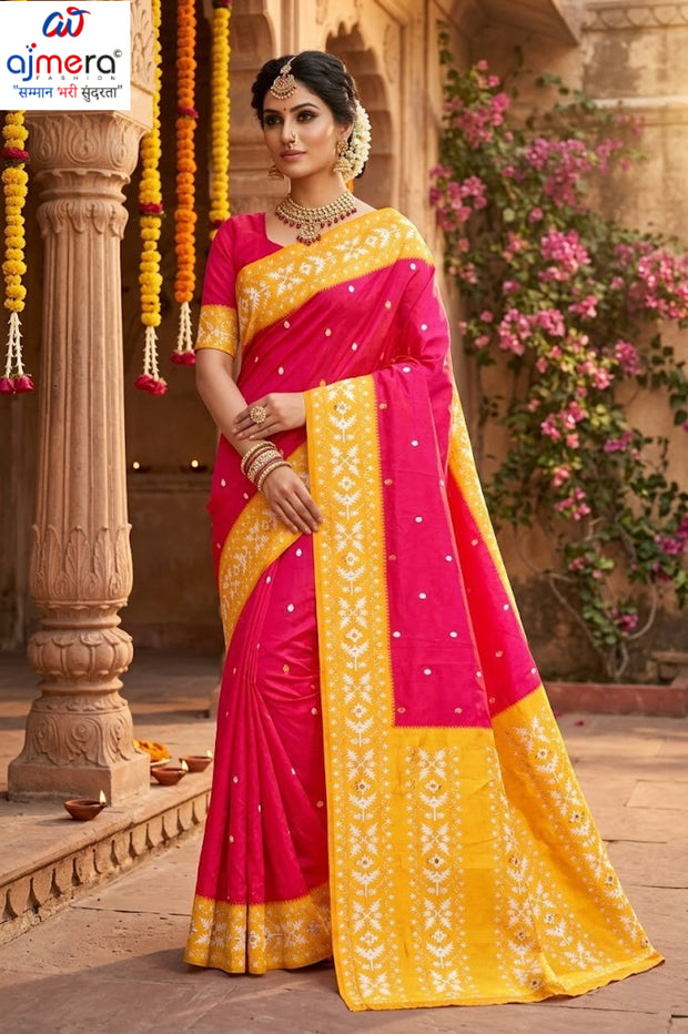 Classic Jacquard Silk Saree with Blouse Piece for Elegant Traditional Look | DOF-BEAGAUM BEAUTY-1