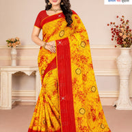 Graceful Printed Saree with Blouse Piece for Modern Ethnic Fashion  | CAS-BHAGYA SHREE
