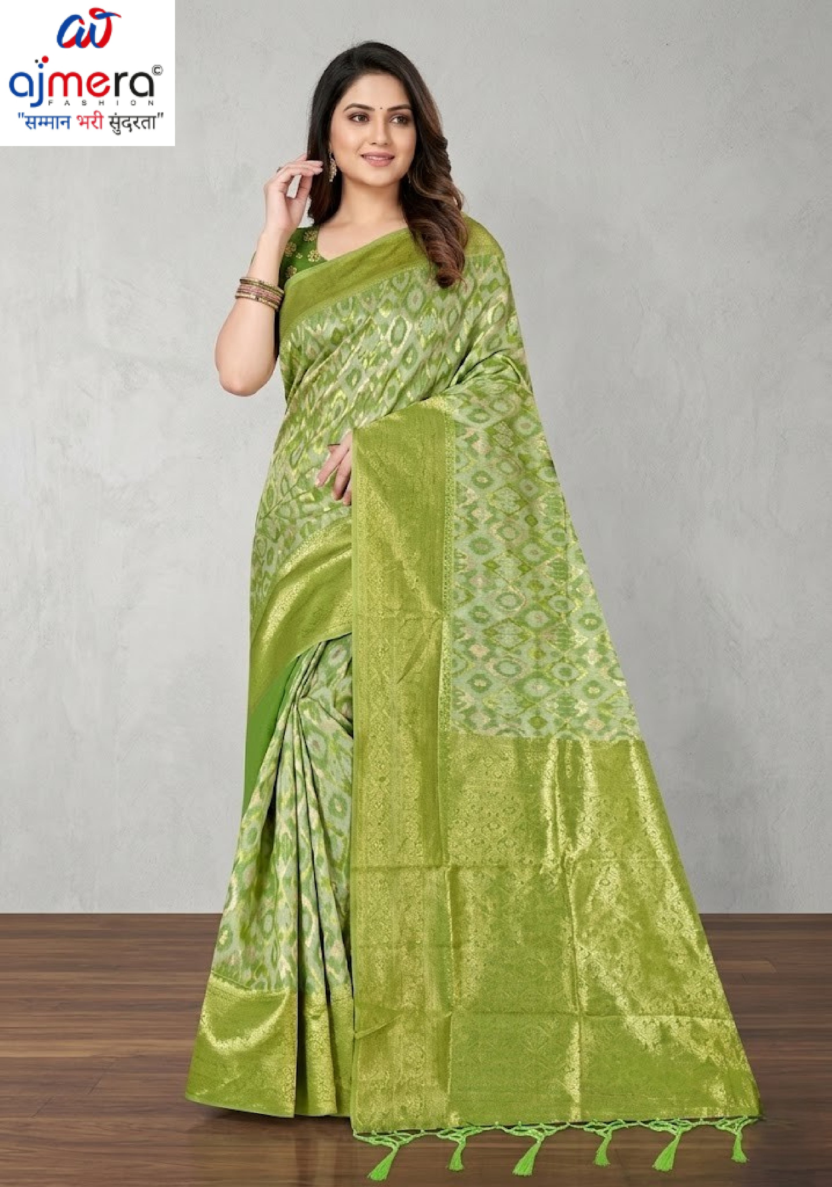 Graceful Jacquard Silk Saree without Blouse for Timeless Ethnic Fashion | TUL-AMRIT UTSAV COTTON