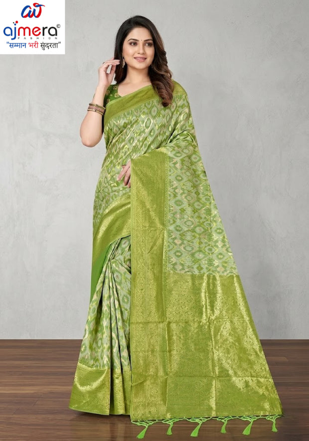 Graceful Jacquard Silk Saree without Blouse for Timeless Ethnic Fashion | TUL-AMRIT UTSAV COTTON
