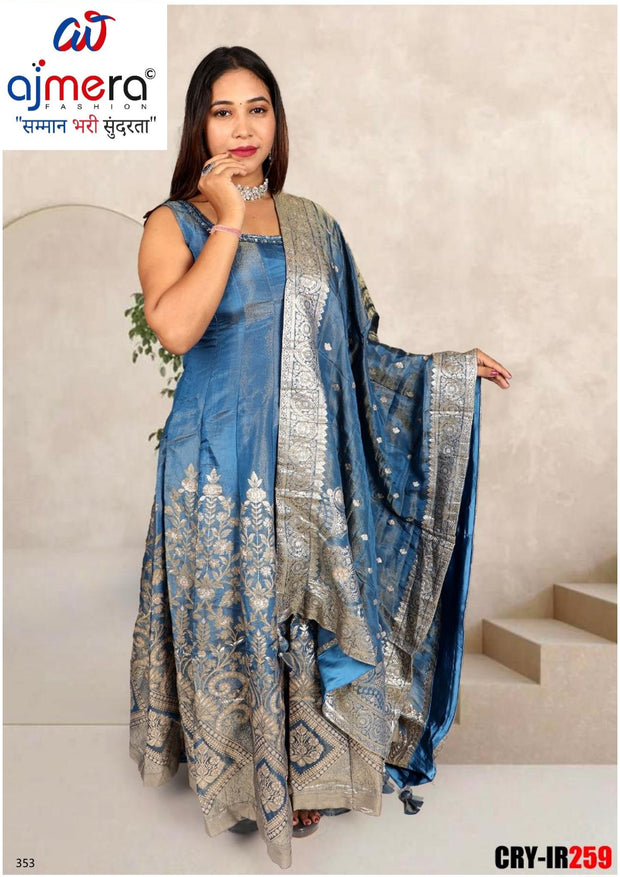 Designer Brocket Gown for Women | CRY-IR259