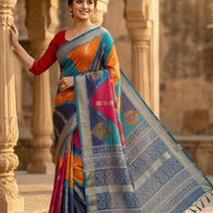 Fancy Cotton Saree with Without Blouse for Premium Ethnic and Traditional Wear | NTE-CADBURY