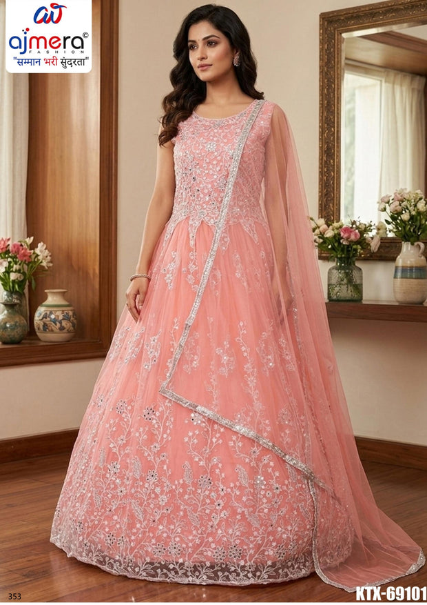 Designer Net Gown for Women | KTX-69101