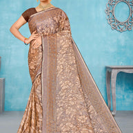 Chic Printed Saree with Blouse Piece for Sophisticated Ethnic Style | SNR-BEAUTY SILK