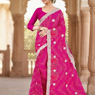 Trendy Printed Saree with Blouse Piece for Women’s Ethnic Wardrobe  | TD-ANARKALI
