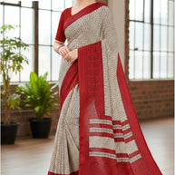 Printed Print Loose Saree without Blouse for Premium Ethnic and Traditional Wear | SIP-MISS WORLD