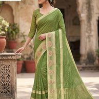 Premium Jacquard Silk Saree without Blouse for Ethnic Celebrations | DNA-KANAK SILK