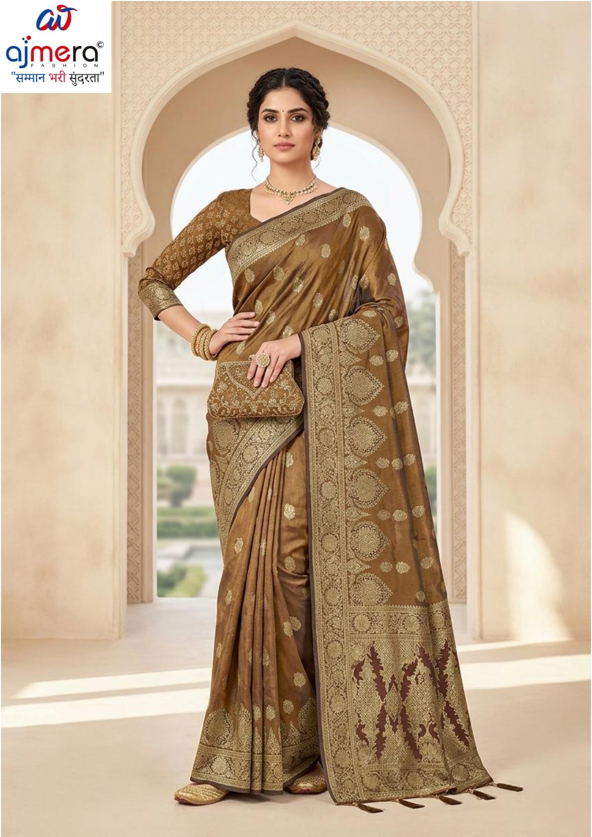 Graceful Jacquard Silk Saree with Blouse Piece for Timeless Ethnic Fashion | DNA-MARIYA