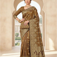 Graceful Jacquard Silk Saree with Blouse Piece for Timeless Ethnic Fashion | DNA-MARIYA