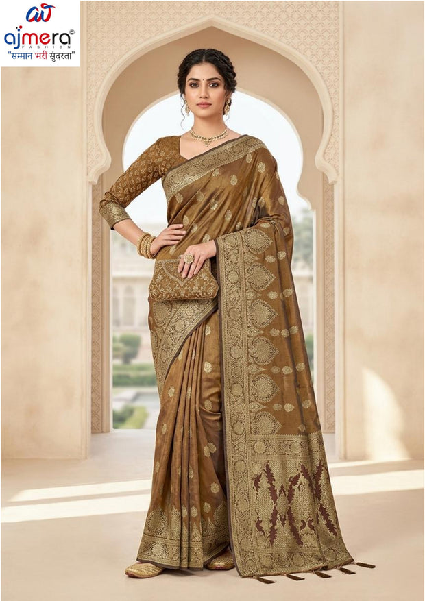 Graceful Jacquard Silk Saree with Blouse Piece for Timeless Ethnic Fashion | DNA-MARIYA