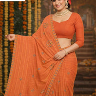 Fancy Cotton Saree with Without Blouse for Premium Ethnic and Traditional Wear | PJA-TOM AND JERRY