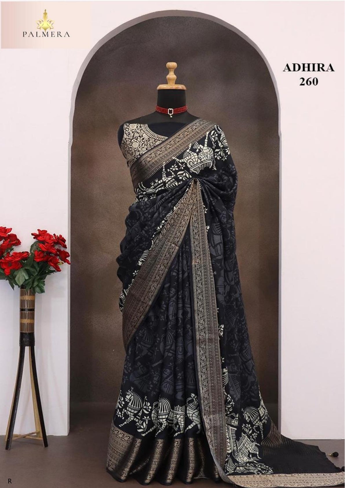 Adhira Viscose Dola Saree with Blouse for Premium Ethnic Occasion Wear | ALL-ADHIRA-260