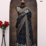 Adhira Viscose Dola Saree with Blouse for Premium Ethnic Occasion Wear | ALL-ADHIRA-260