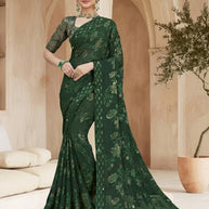 Trendy Printed Saree with Blouse Piece for Women’s Ethnic Wardrobe  | RDD-YUKTI VOL-56