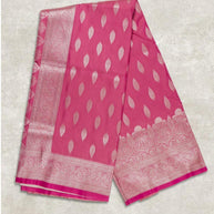 Exclusive Jacquard Silk Saree with Blouse Piece for Premium Cultural Wear | DS-ROSE-1