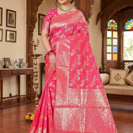 Premium Craft Jacquard Silk Saree With Blouse Piece | TUL-CLEAR SILK VOL-102