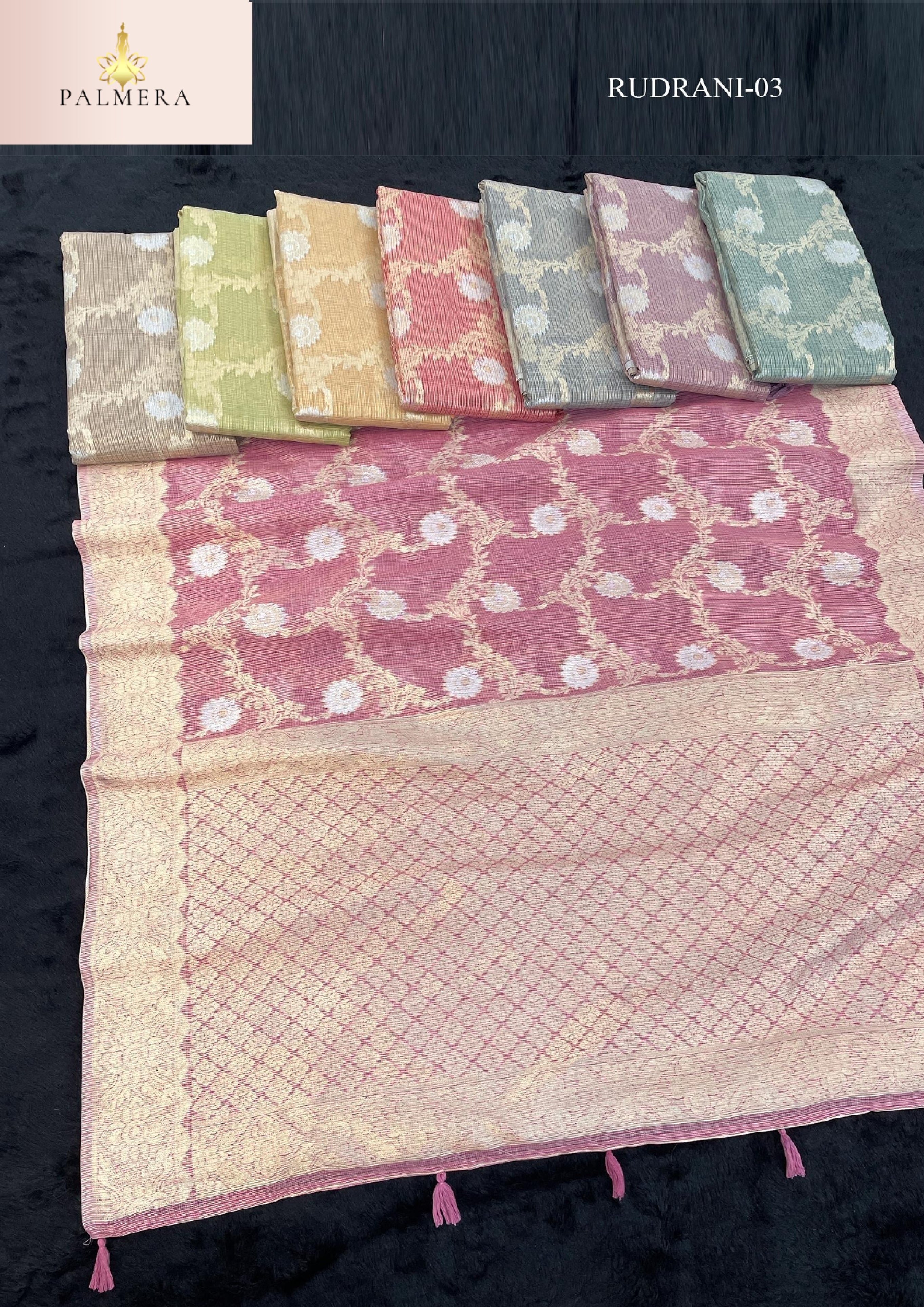 Palmera Saree Wholesaler and Palmera Saree Supplier | ALL-RUDRANI-03