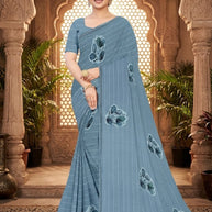 Elegant Printed Saree with Designer Blouse Piece for Festive Wear | GLC-PARIVAR
